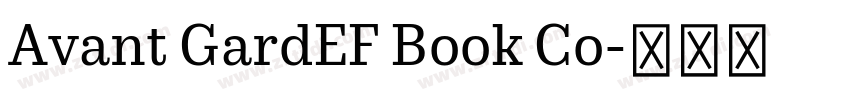 Avant GardEF Book Co字体转换